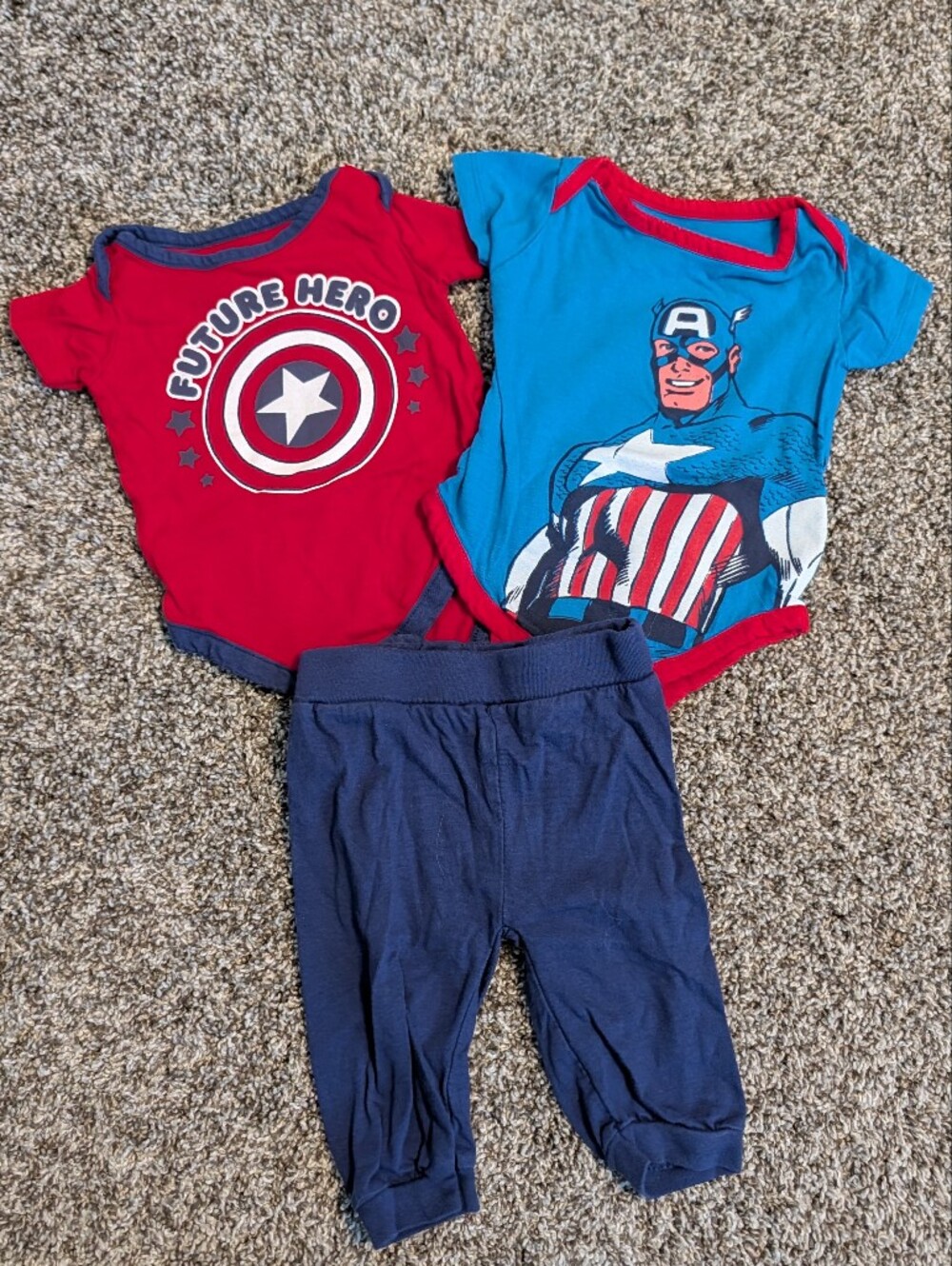 Marvel Captain America Kids Matching Set in Blue and Red